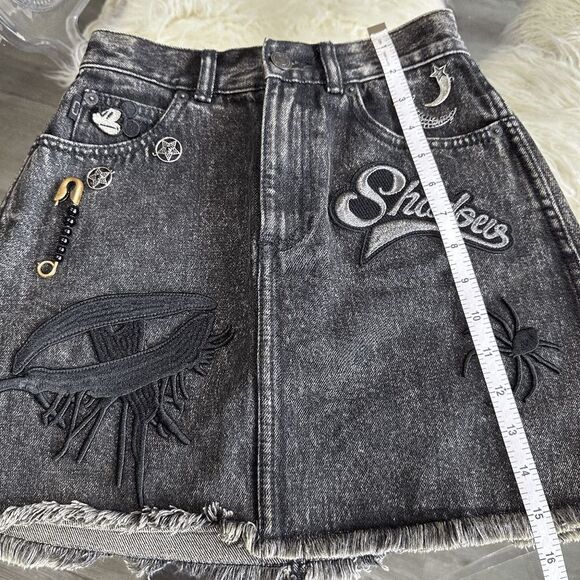 Marc Jacobs Embroidered Denim Skirt Size: XS - Picture 10 of 11